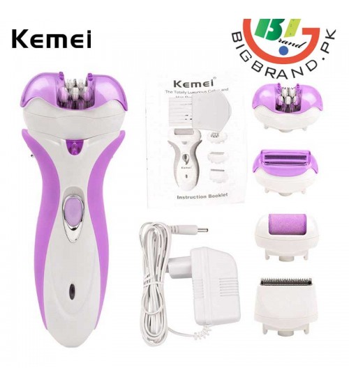 Super 4in1 Rechargeable Electric Lady Callus Remover Shaver Epilator 